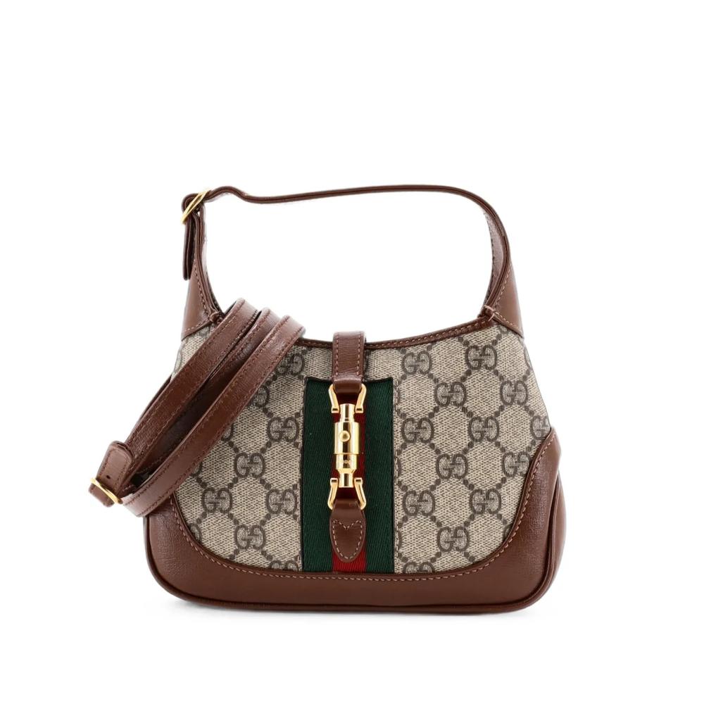 Сумка-хобо Jackie 1961 GG Coated Canvas размера мини 1