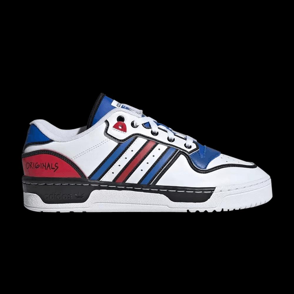 Кроссовки Adidas Rivalry Low 'White Blue Scarlet' 1