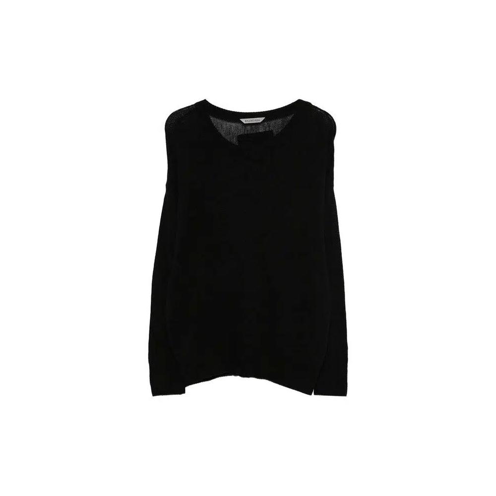 Свитера Balenciaga Boxy Foil Jumper «Черный» 1