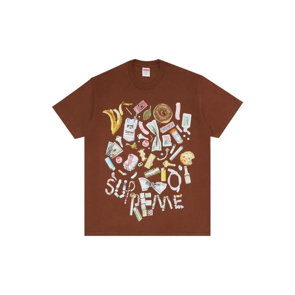 Футболки Supreme Trash Tee «Brown» 1