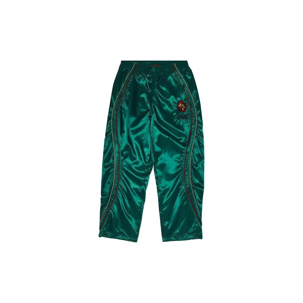 Спортивные штаны Supreme Satin Track Pant 'Green' 1