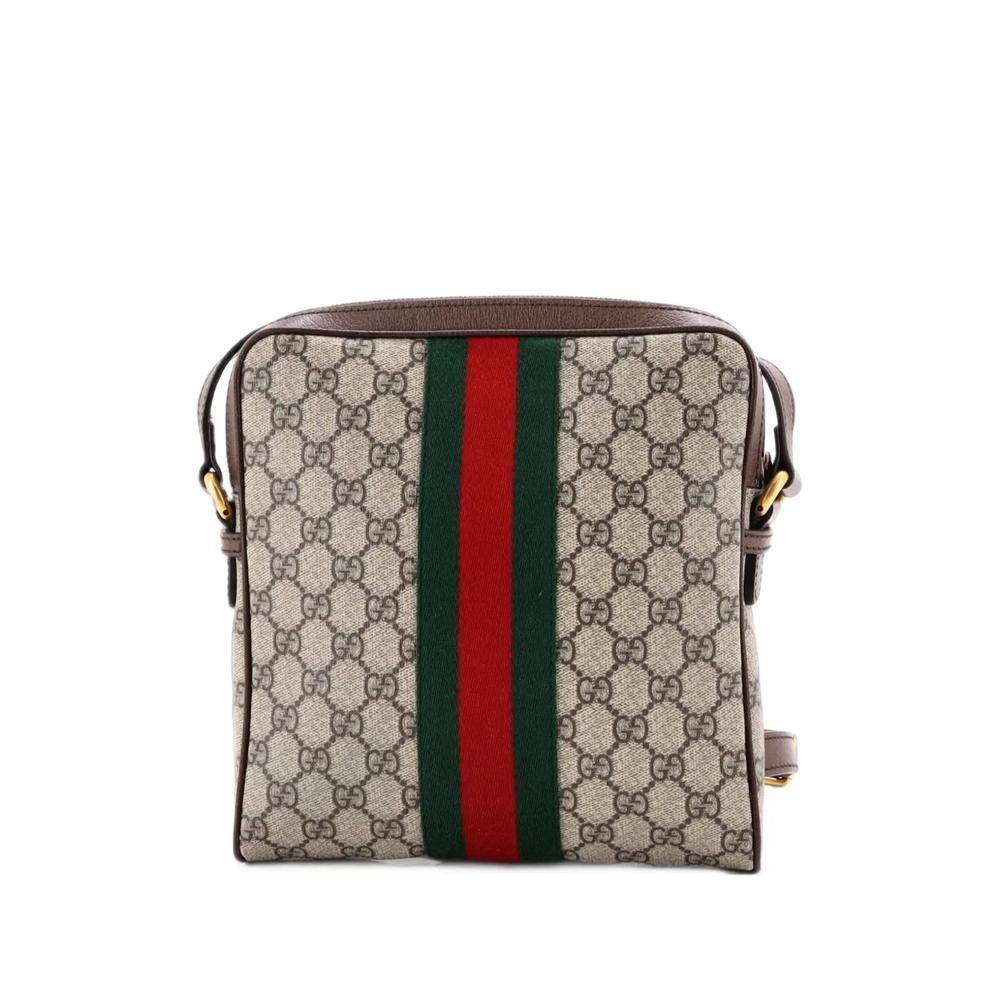 Маленькая сумка через плечо Ophidia Messenger Bag из канваса с узором GG 2