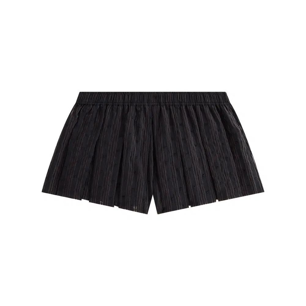 Шорты Kith Women Sashi Sheer Pleated Short 'Черный' 2