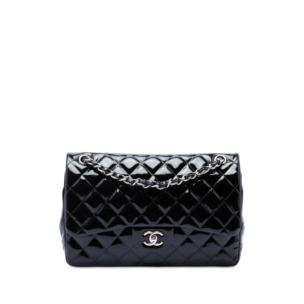 2011 Jumbo Classic Patent Double Flap shoulder bag 1