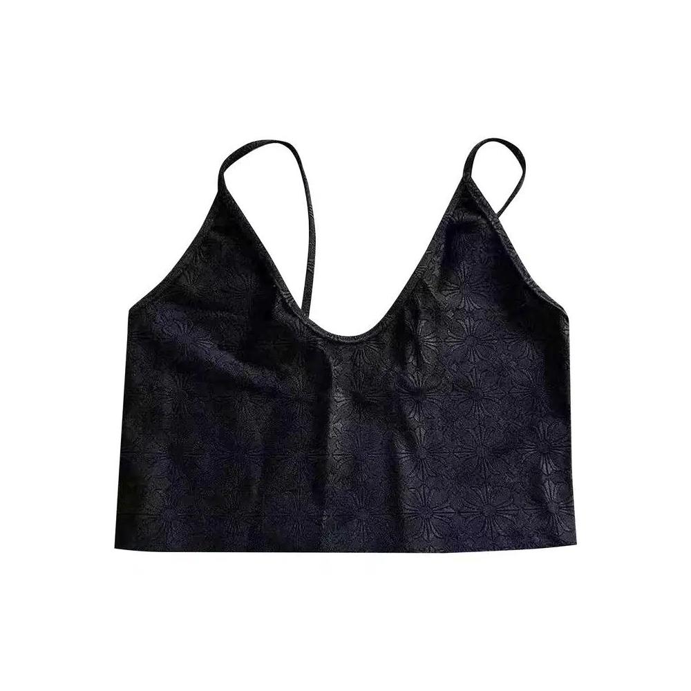 Укороченный топ Chrome Hearts Cross Motif «Black» 1