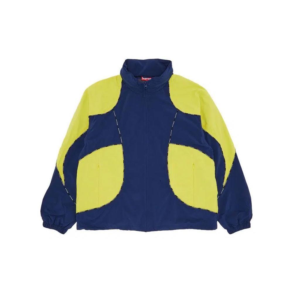 Куртки Supreme Logo Piping Hooded Track Jacket «Navy» 1