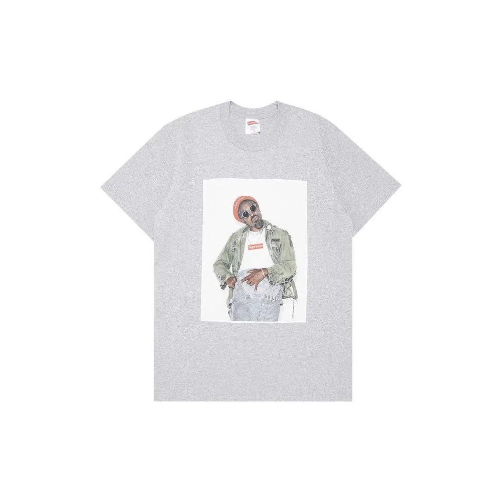 Футболки Supreme André 3000 Tee 'Heather Grey' 1