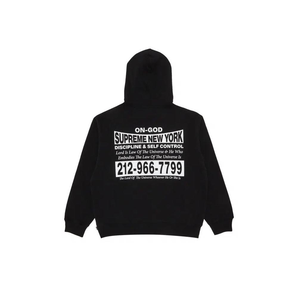Худи Supreme On God Hooded Sweatshirt 'Black' 2