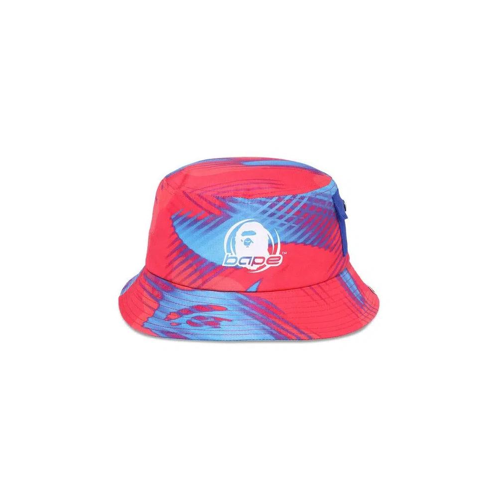 Панамы BAPE Stroke Camo Pocket Bucket Hat 'Красный' 1