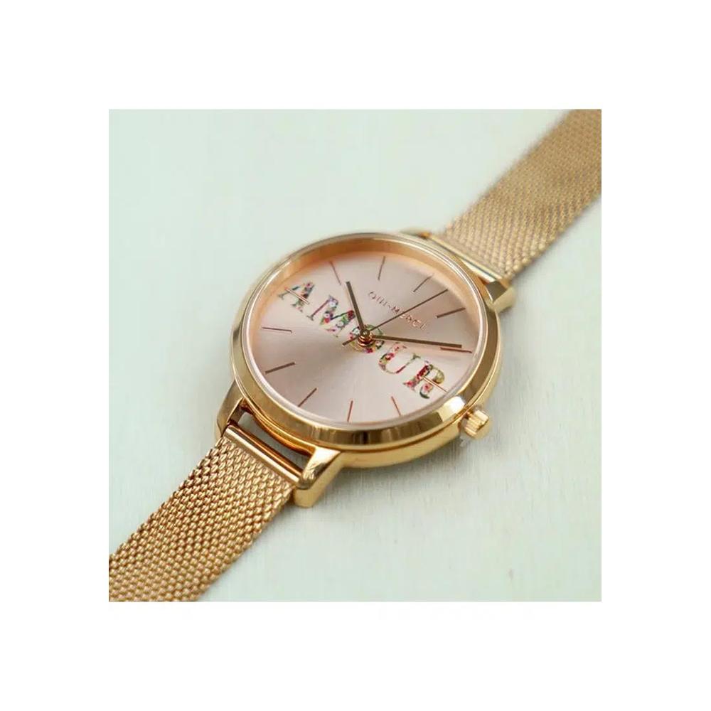 [Экологичные часы] Oui & Me Fleurette 34mm Rose Gold Stainless Steel Women's Quartz Watch ME010043 6