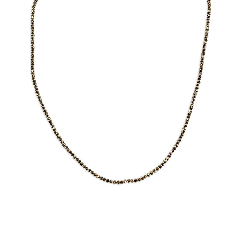beaded pyrite necklace 2