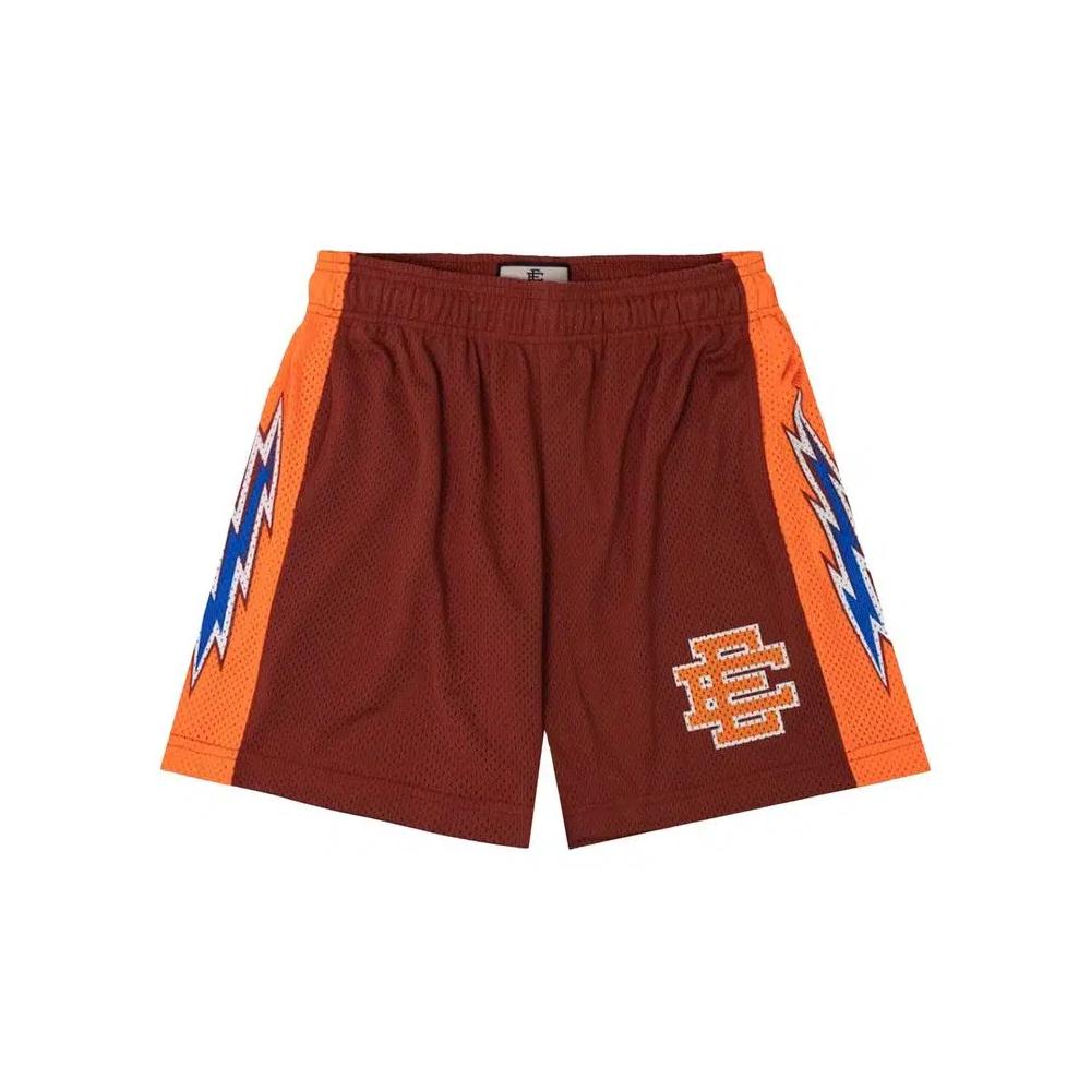 Eric Emanuel Basic Shorts 'Бордовый/Оранжевый' 1