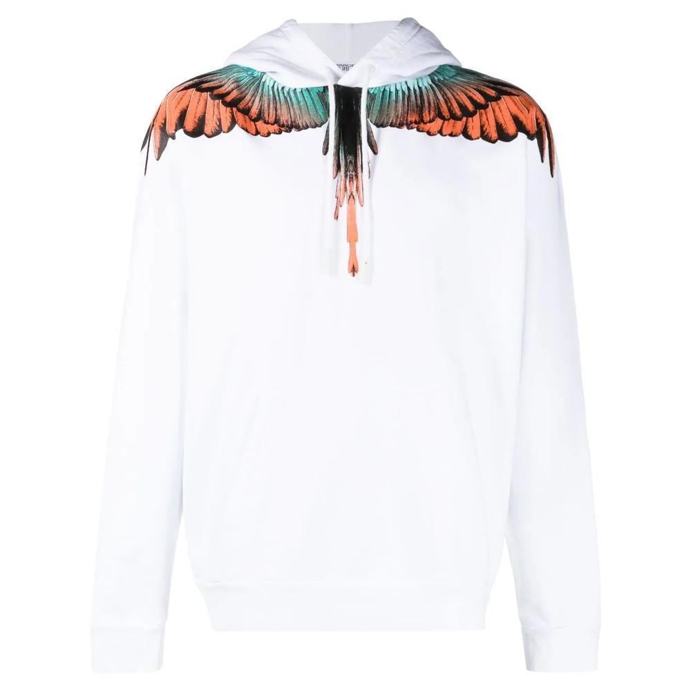wing-print organic-cotton hoodie 1