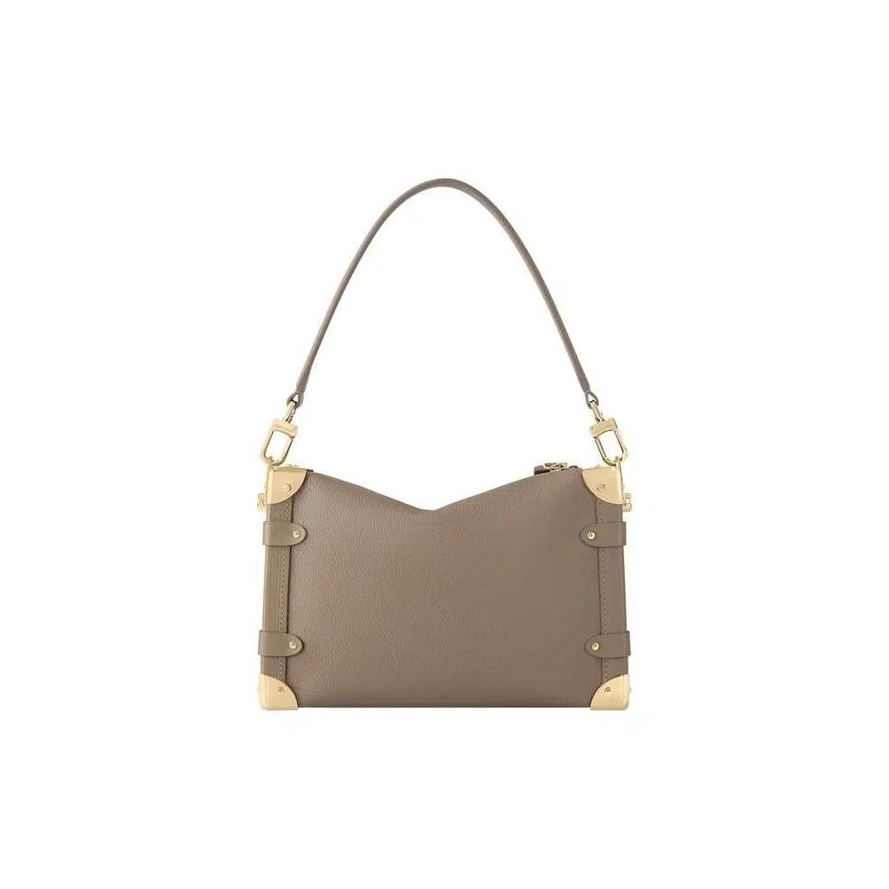 Сумки через плечо Louis Vuitton Side Trunk MM 'Таупе телячья кожа' 3