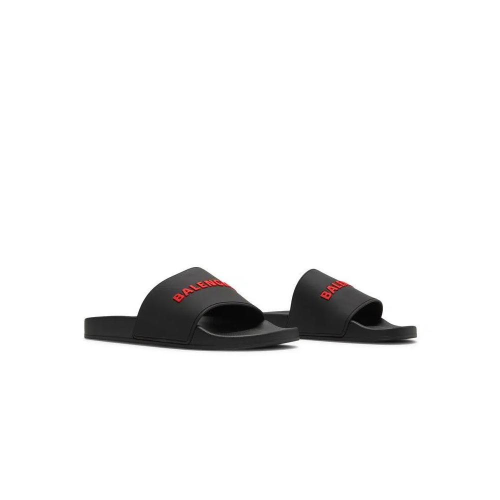 Balenciaga Pool Slides 'Черный красный' 8
