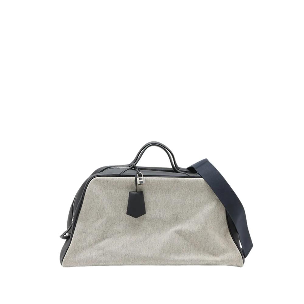 Дорожная сумка Toile H and Taurillon Clemence Cavour 48H (2019 год) 1