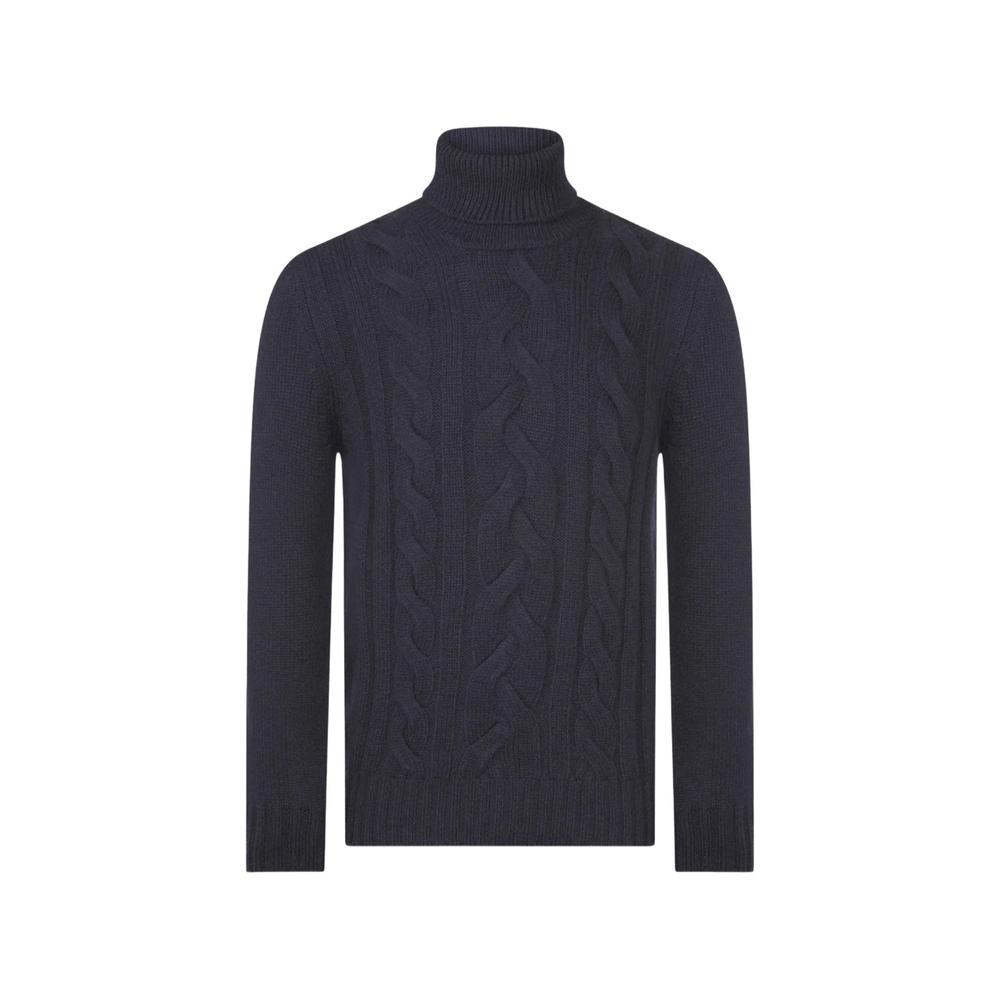 cable-knit roll-neck sweater 1