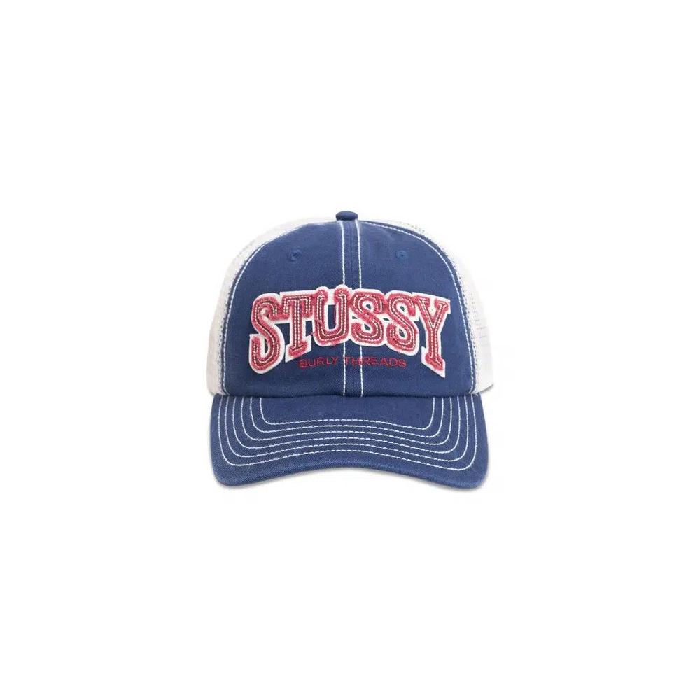 Кепки Stussy Mid-Depth Burly Threads Trucker 'Navy' 1