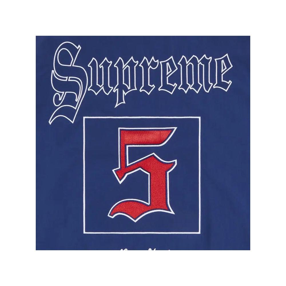 Трековые куртки Supreme Old English Track Jacket «Темно-синий» 3