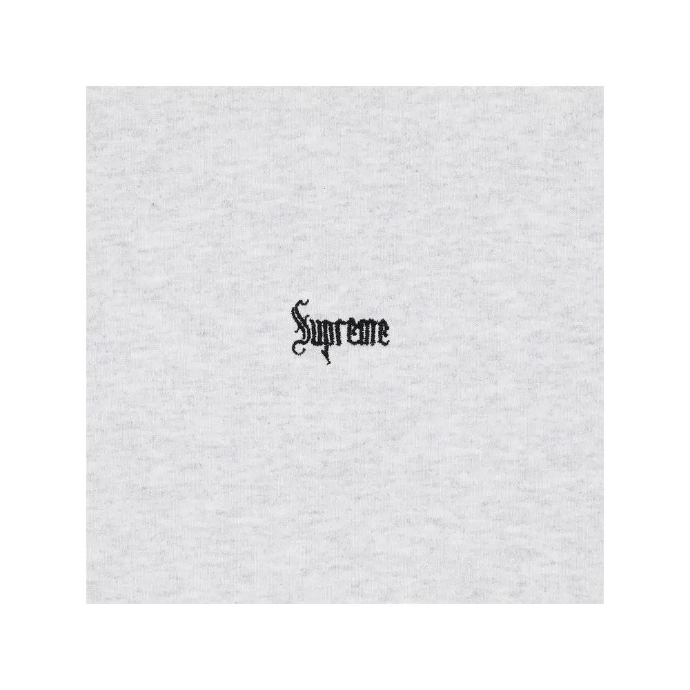 Худи Supreme Micro Logo Hooded Sweatshirt 'Ash Grey' 2