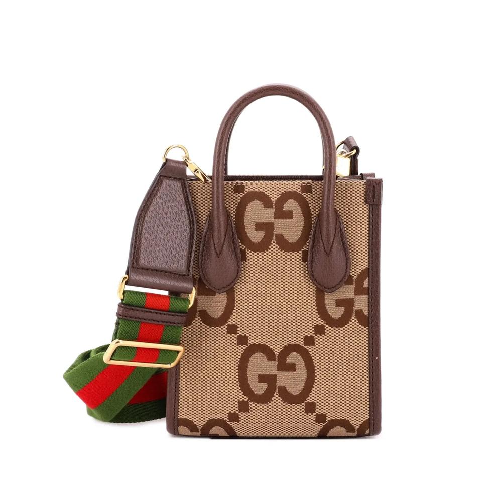 Мини-сумка через плечо Vertical Tote Jumbo GG Canvas 1