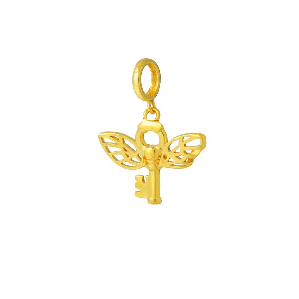 TOMEI Chomel Collection Angel Key Charm, желтое золото 916/22K 2