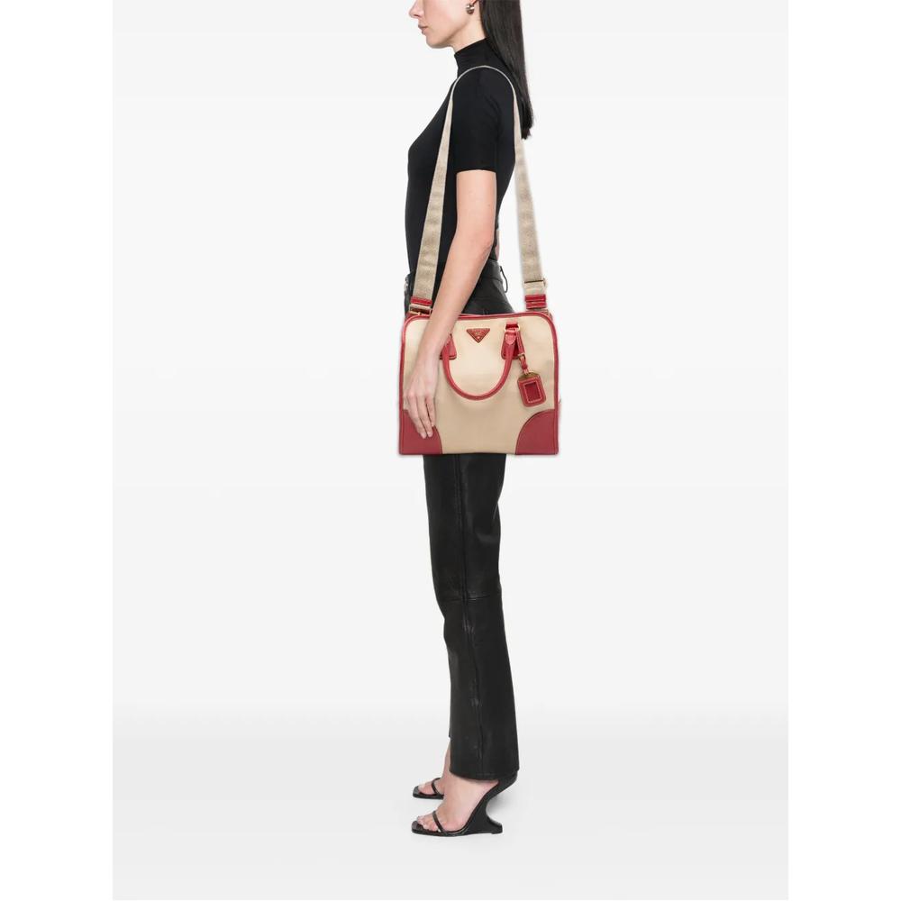 Сумка-сэтчел Saffiano Trimmed Canvas Canapa (2013-2026 годы) 2