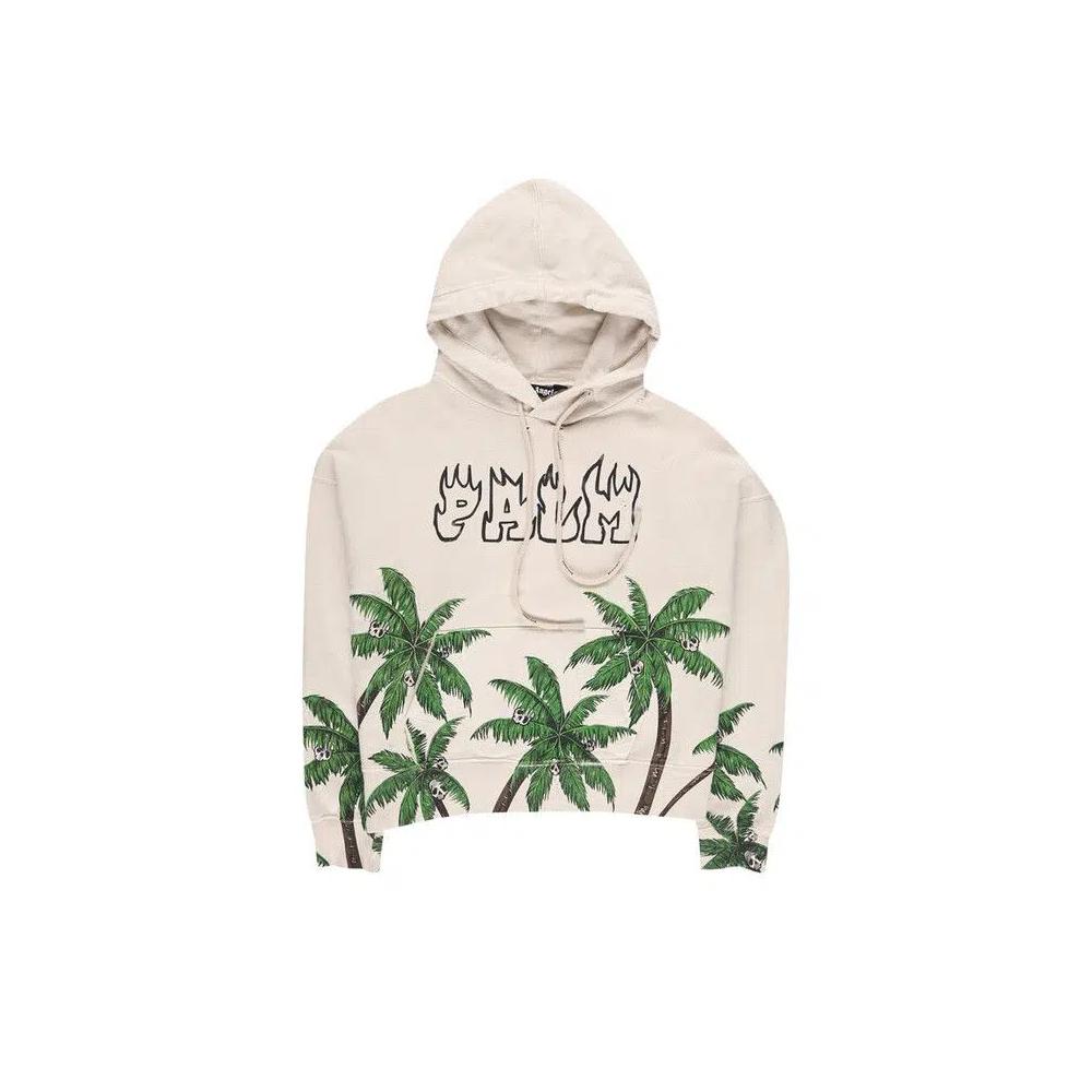 Худи Palm Angels Palms And Skull Vintage Hoodie 'Белый' 1
