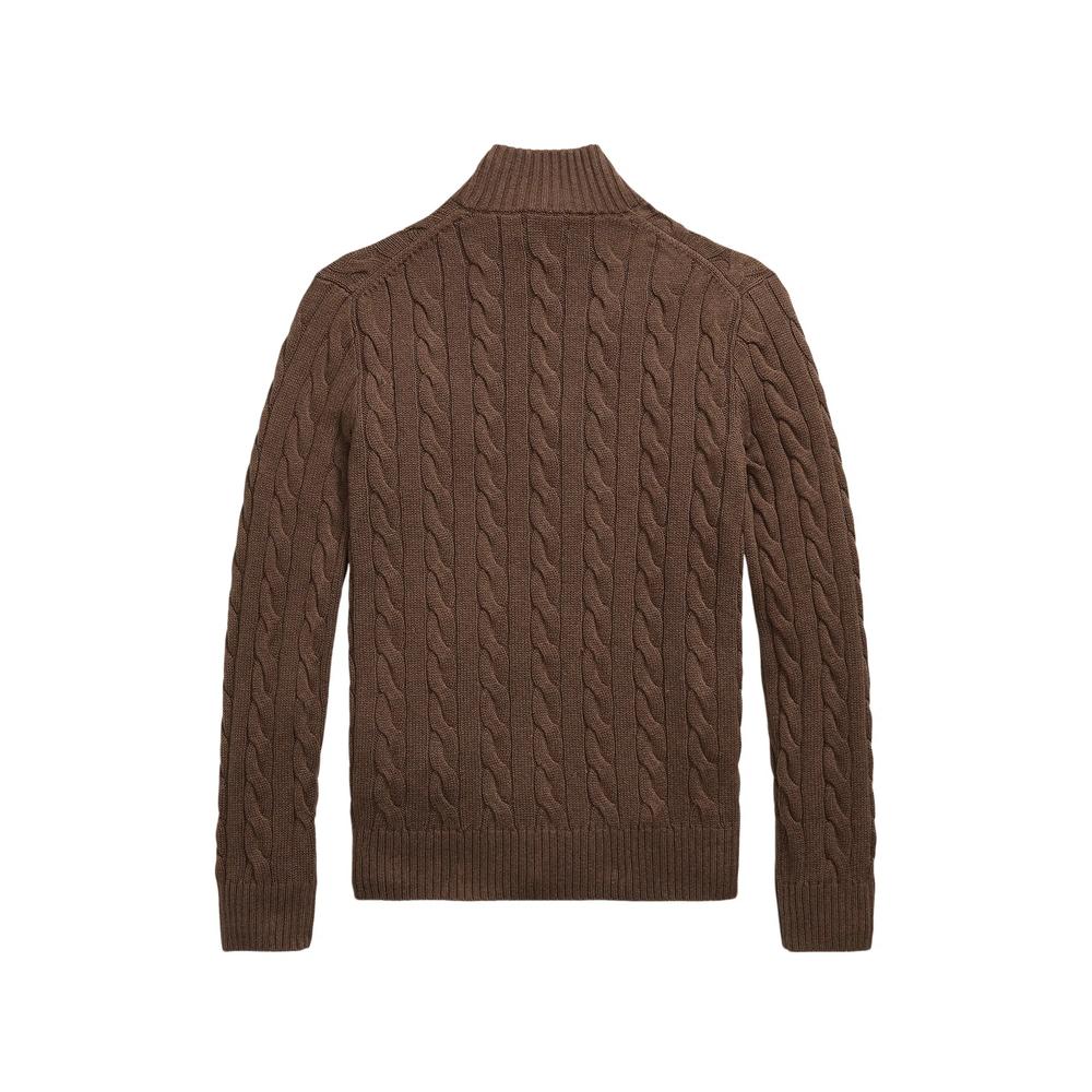 cable-knit quarter-zip sweater 2