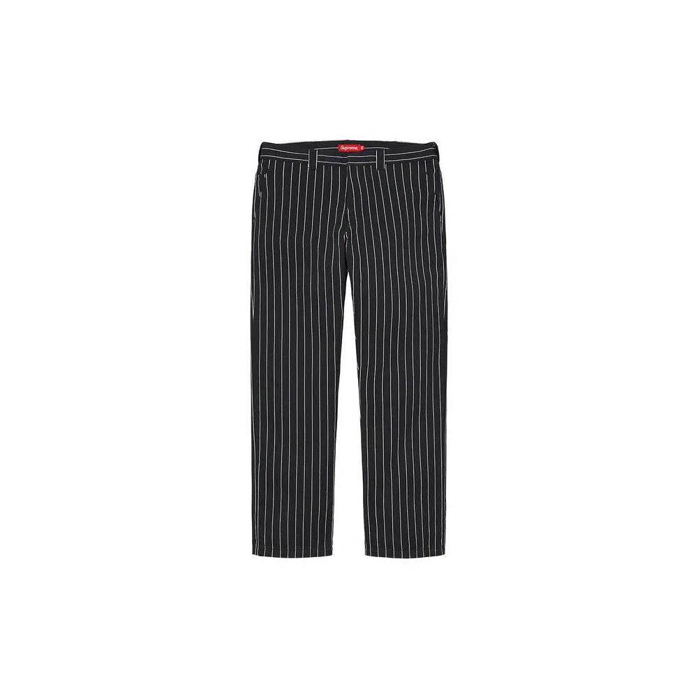 Штаны Supreme Work Pant 'Черная полоска' 1
