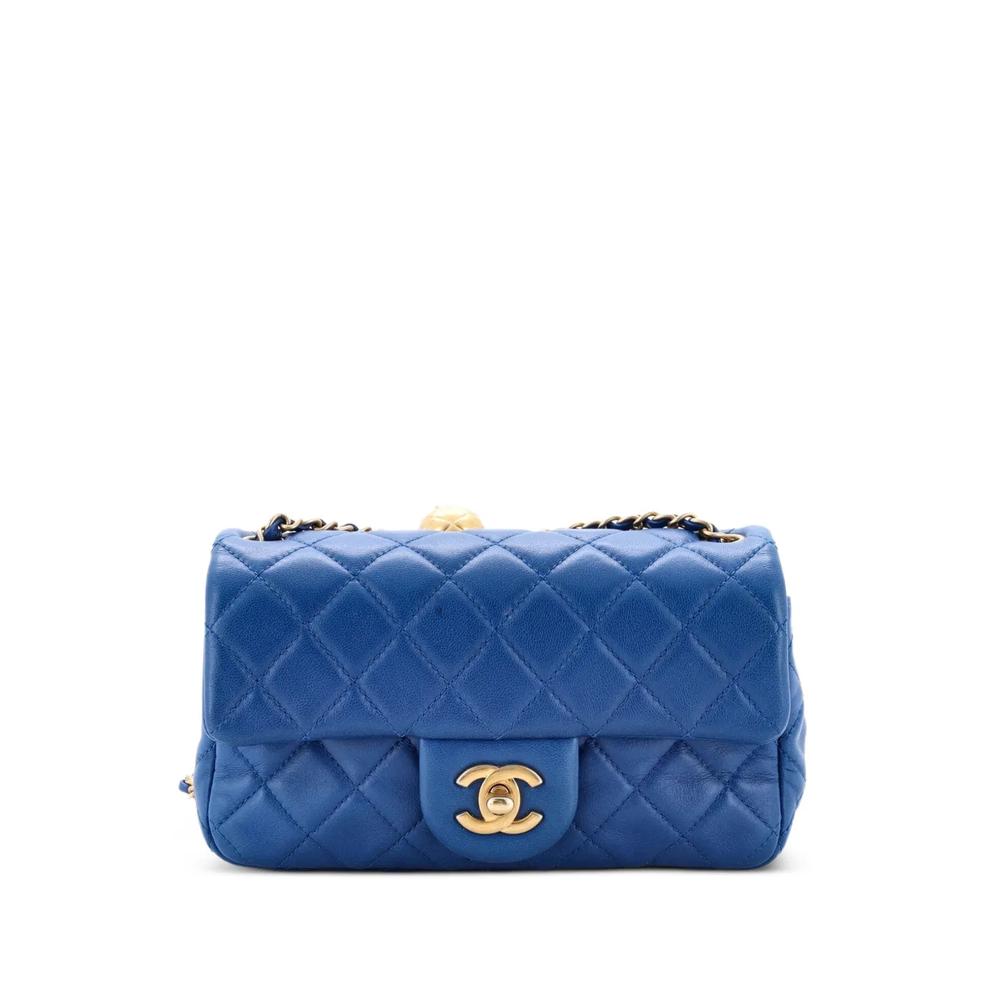 Мини-сумка через плечо Pearl Crush Flap Bag Quilted Lambskin 1
