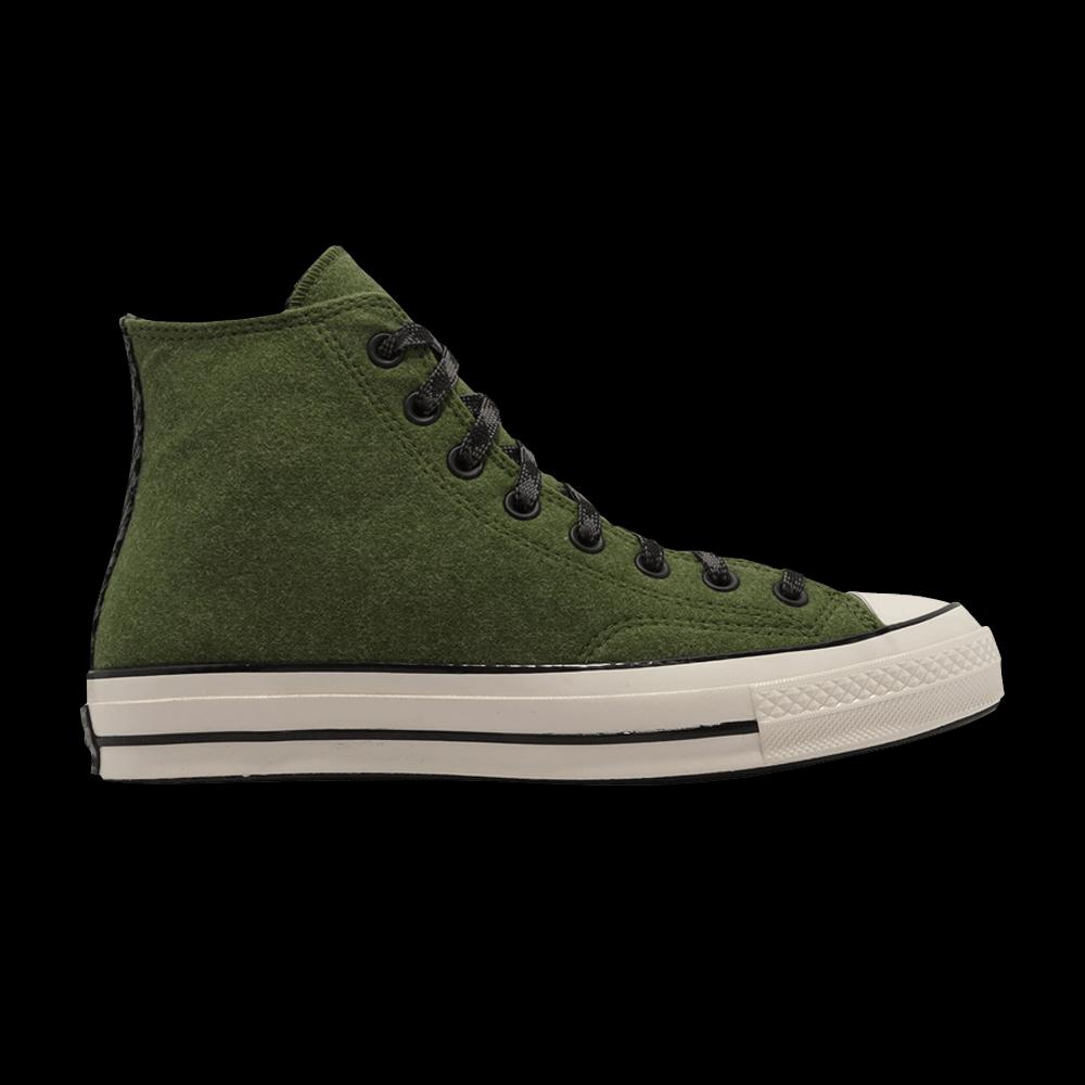 Кроссовки Converse Chuck 70 High Flannel 'Green' 1