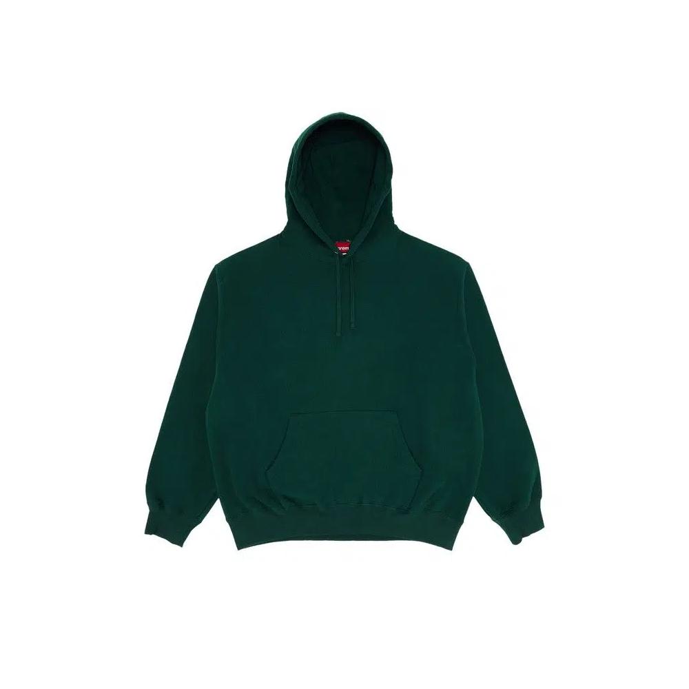 Худи Supreme Satin Appliqué Hooded Sweatshirt 'Dark Green' 1