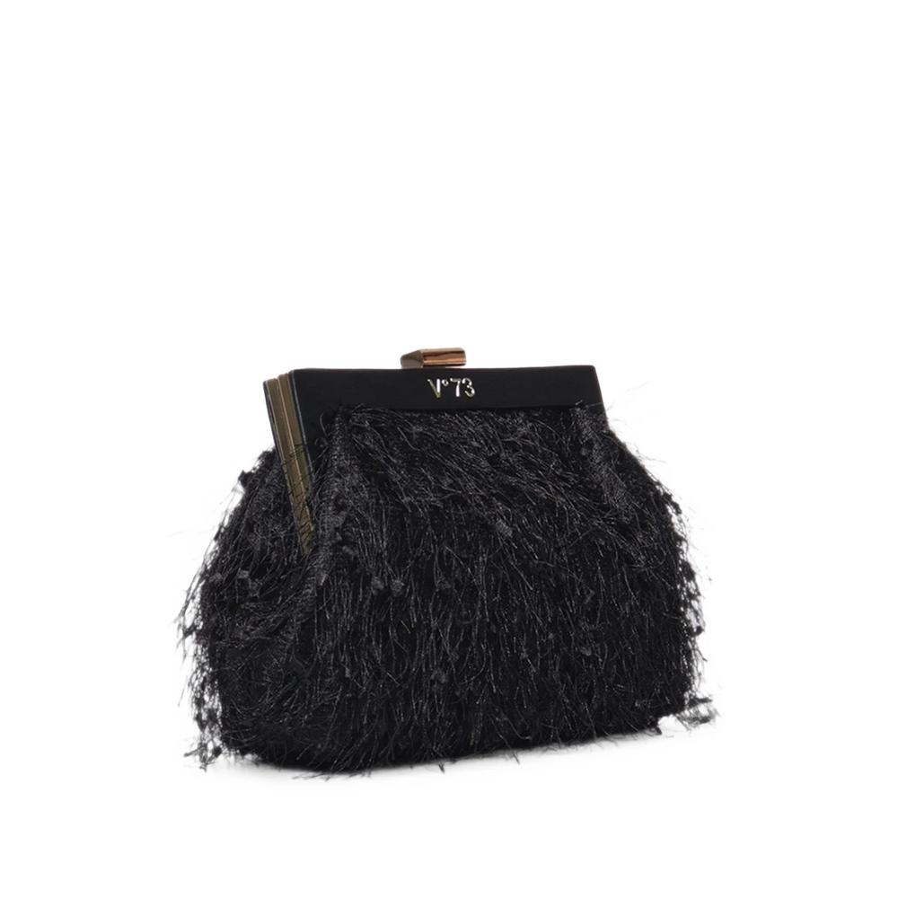 feather-effect clutch bag 3