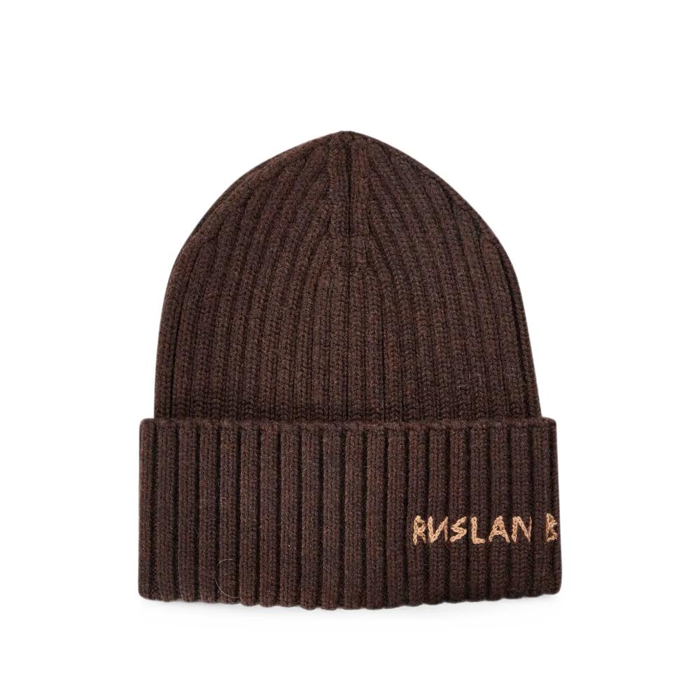 logo-embroidered beanie hat 1