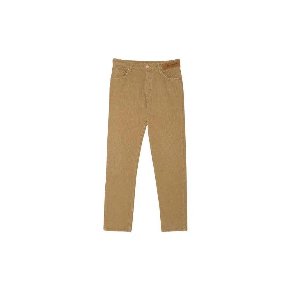 Брюки Palm Angels Corduroy Logo Regular 5 Pocket Pant 'Beige' 1