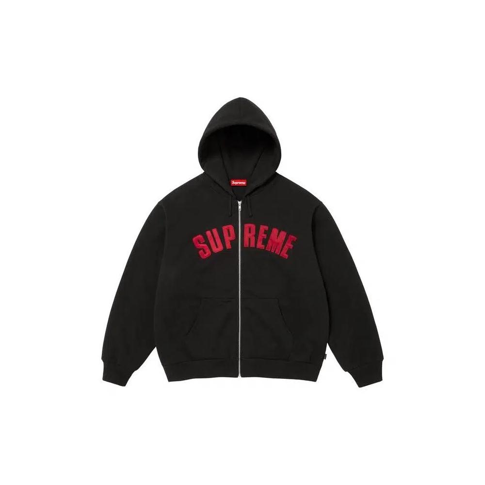 Худи Supreme Arc Thermal Lined Zip Up Hooded Sweatshirt 'Black' 1
