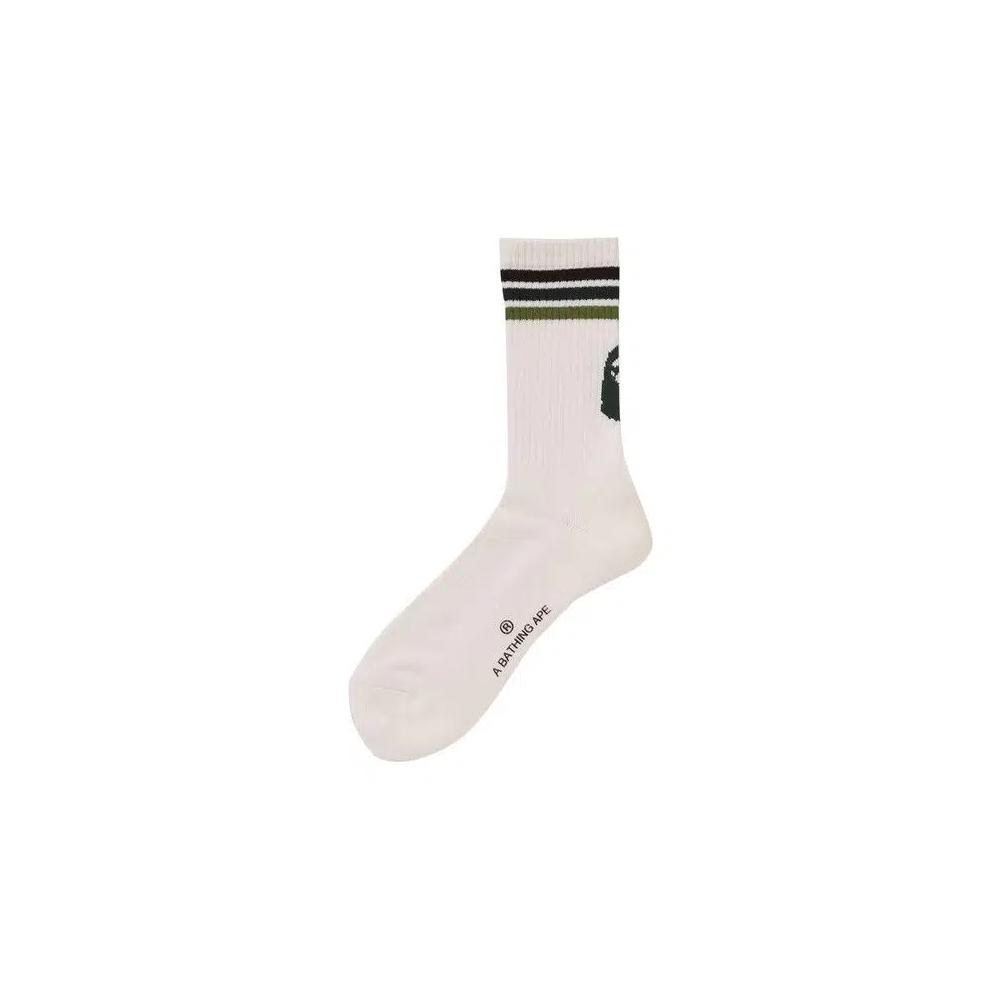 Носки и колготки BAPE Line Socks 'Green' 1