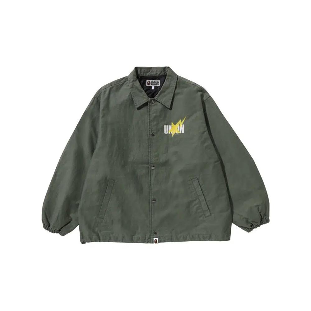 Куртки-коуч BAPE x Union Pigment Dyed Coach Jacket 'Olive Drab' 1