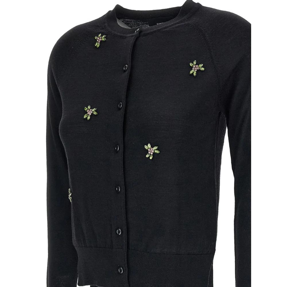 crystal-embellished raglan-sleeve cardigan 3