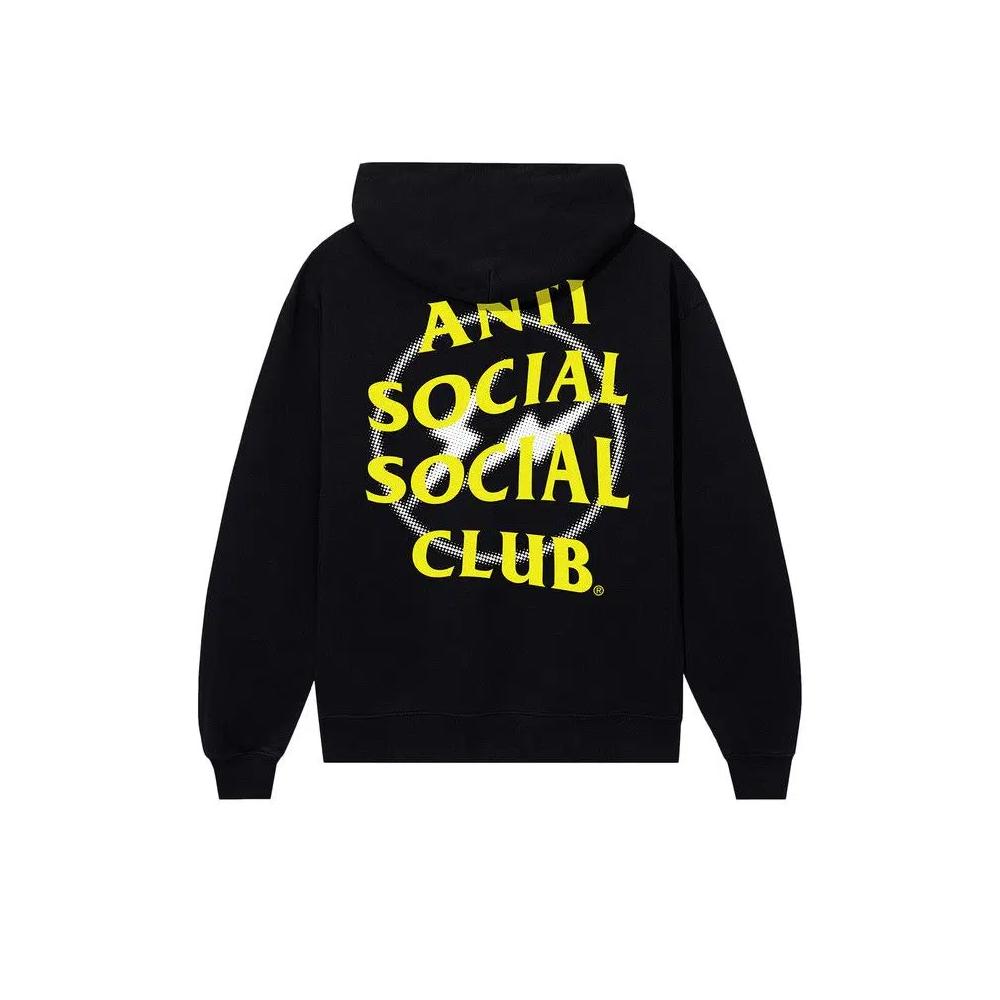 Худи Anti Social Social Club x Fragment Design Half Tone Logo Hoodie 'Black/Yellow' 2