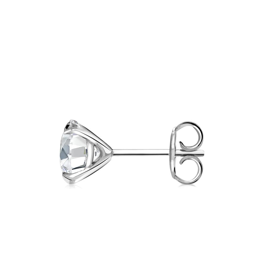 Серьги-гвоздики Windsor из белого золота с бриллиантами 2