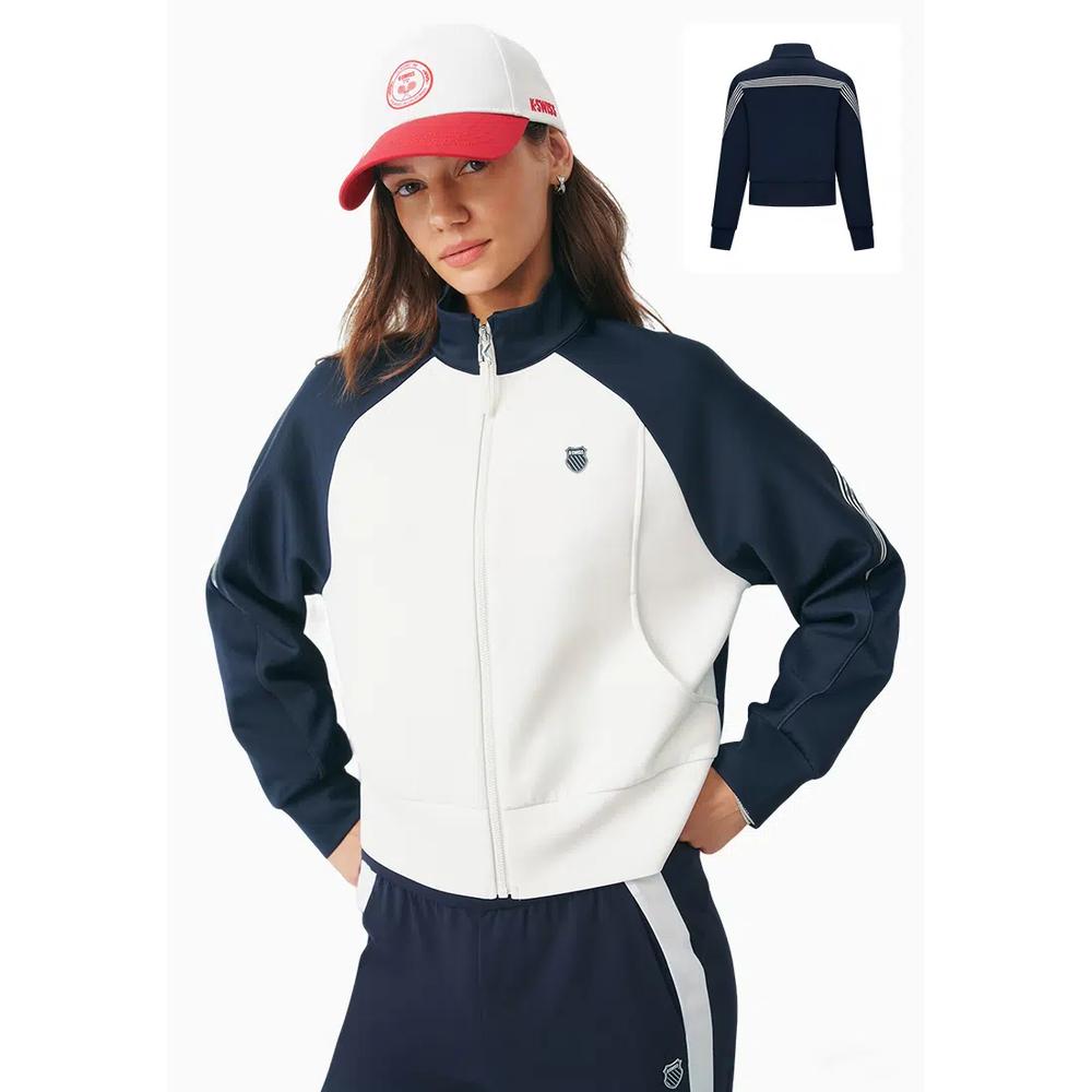 ЖЕНСКАЯ K-SWISS LOGO COLOR BLOCK ВЯЗАНАЯ КУРТКА 1
