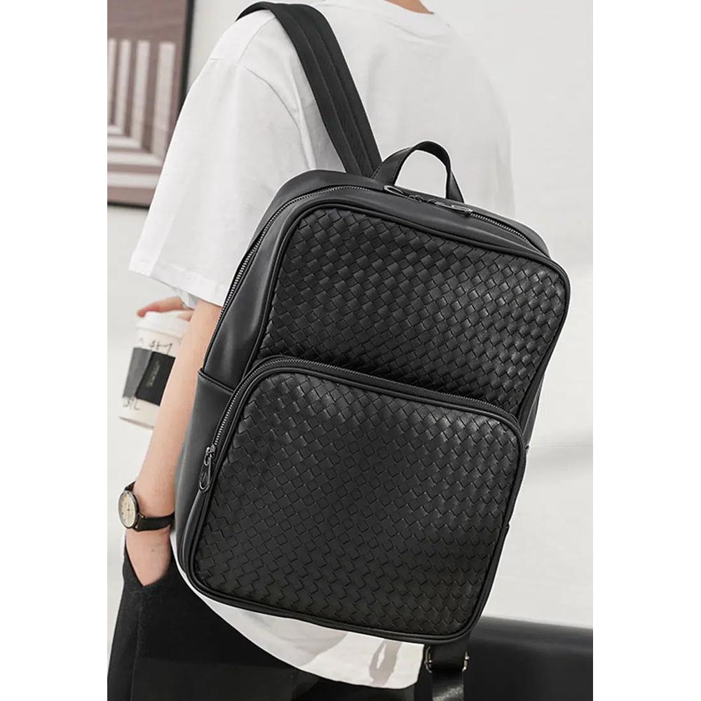 Плетеный рюкзак из искусственной кожи ET-K4095 8