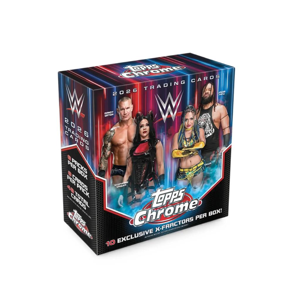 Карточки Chrome WWE Mega Box 1