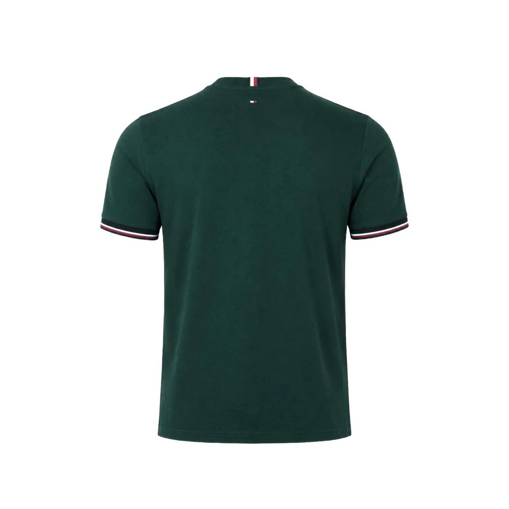 logo-print tipped-trim T-shirt 2