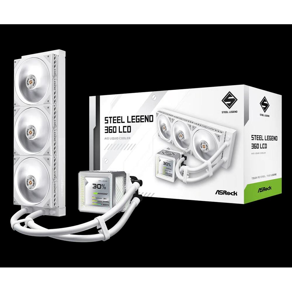 ASRock Steel Legend 360 LCD 360 мм водяное охлаждение - White 6
