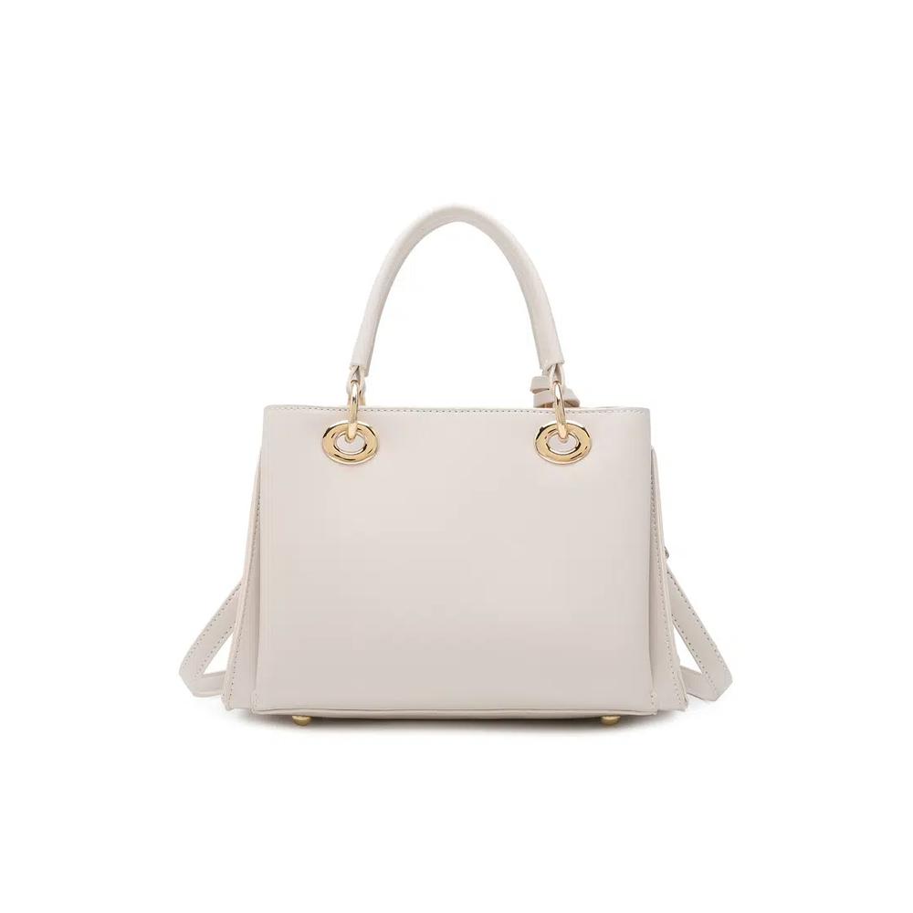 Женская стеганая сумка Zig Zag Top Handle / Crossbody / Shoulder - белая 3