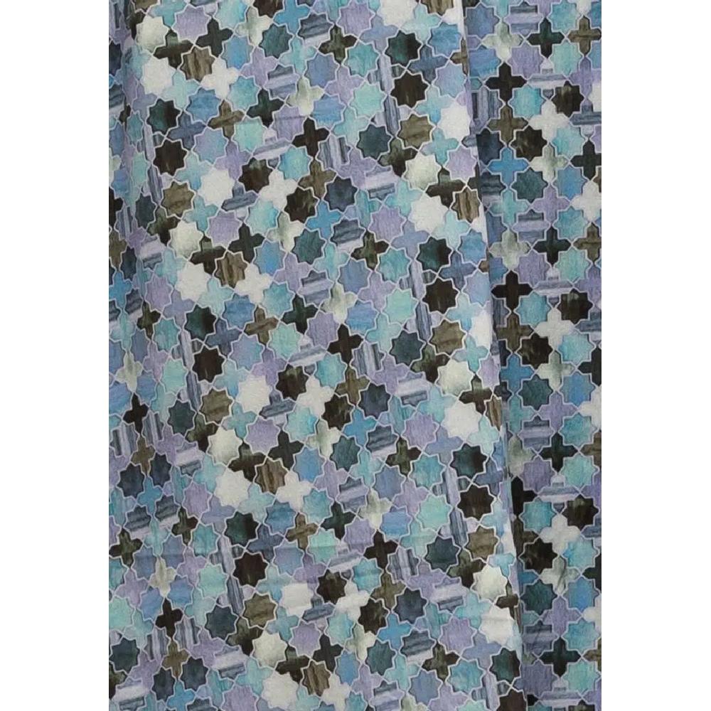 Туника-платье в стиле рубашки Le Reve Blue Geometric 2