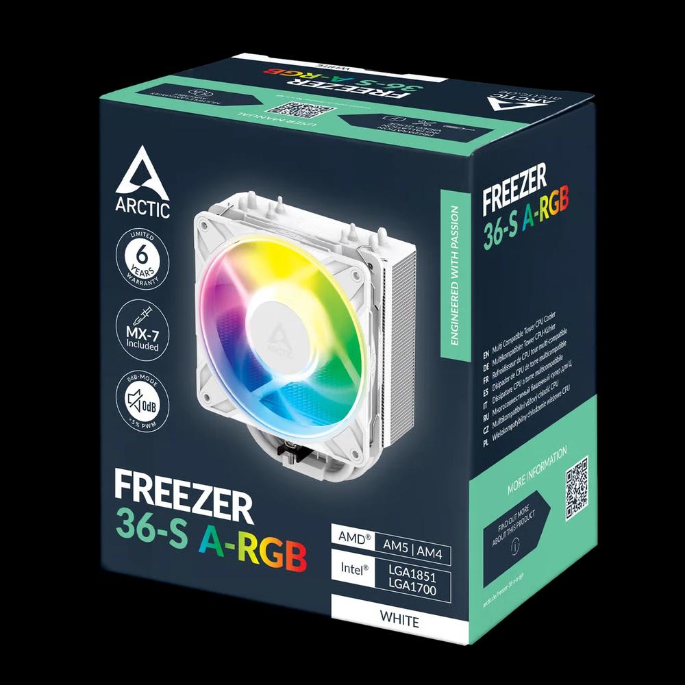ARCTIC Freezer 36-S A-RGB (White) кулер для процессора - White белый 6